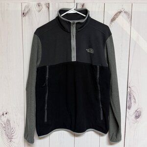The North Face Glacier Alpine 1/4-Zip Fleece Men’s Large Tri-Gray EUC